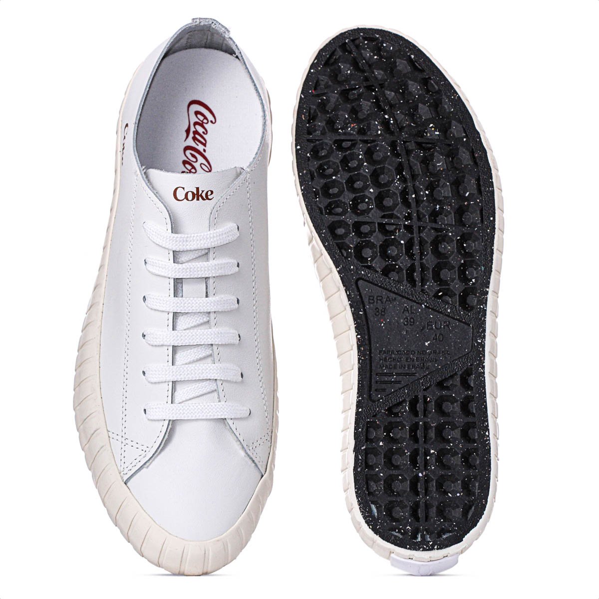 Tenis Coca Cola Newpoart Leather Branco - Feminino Branco 5