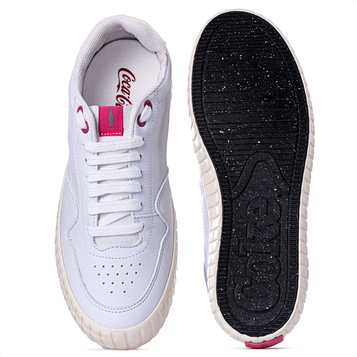Tenis Coca Cola New Hope Town Branco e Pink - Feminino  Branco 5