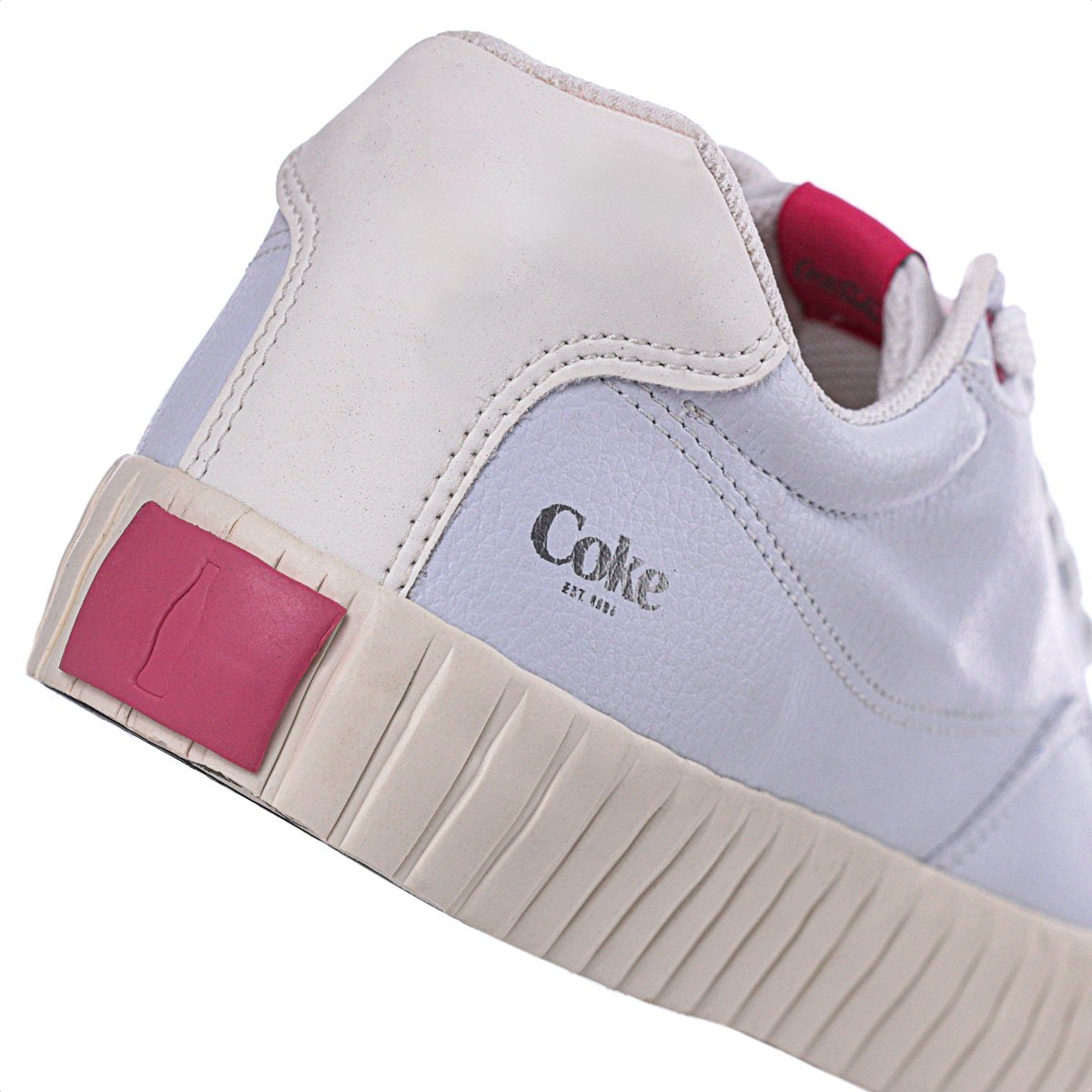 Tenis Coca Cola New Hope Town Branco e Pink - Feminino  Branco 7