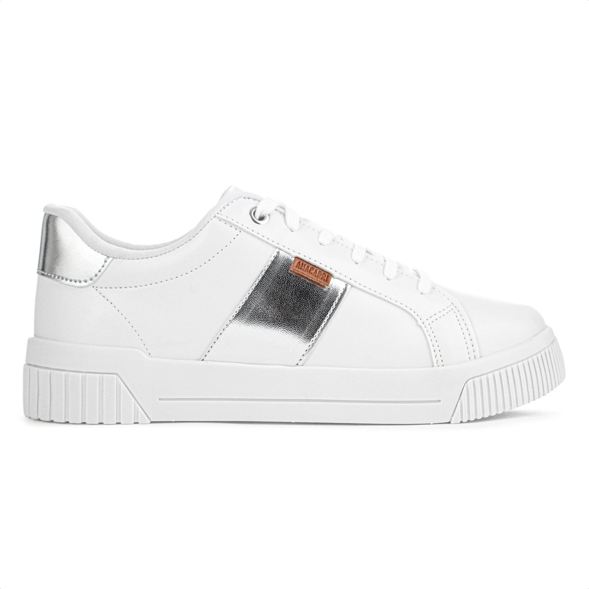 Tenis Anacapri Branco e Prata - Feminino Branco 1