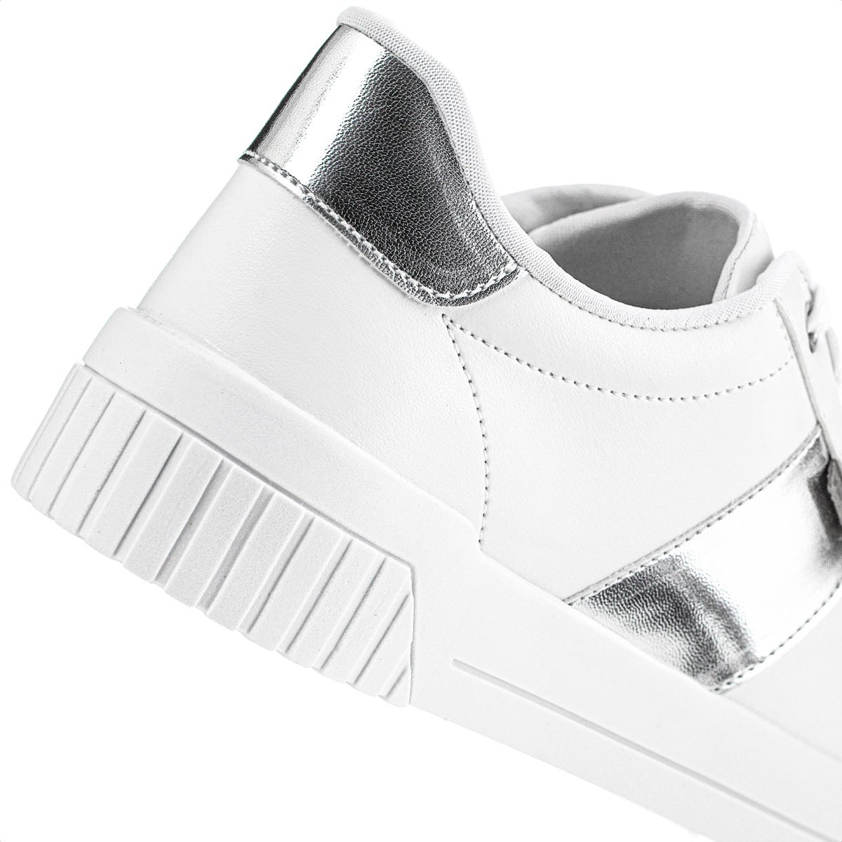 Tenis Anacapri Branco e Prata - Feminino Branco 4