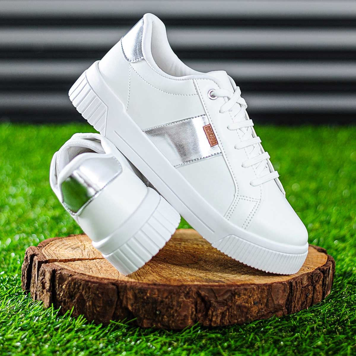 Tenis Anacapri Branco e Prata - Feminino Branco 6