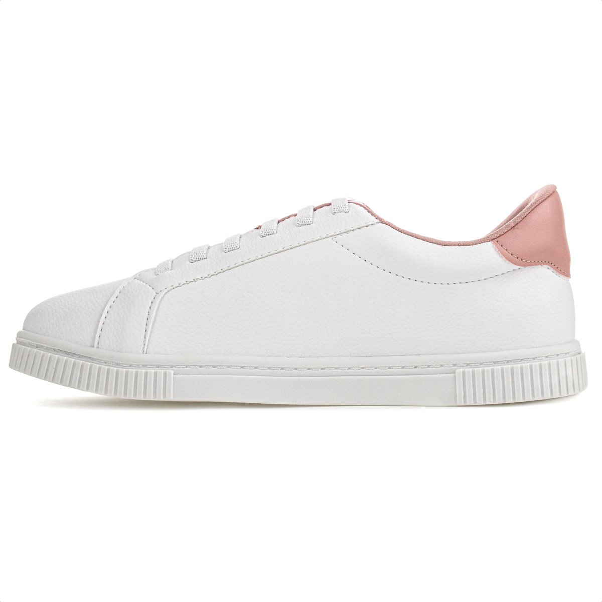 Tenis Anacapri York Eco Santorine Branco e Rosa - Feminino Branco 2