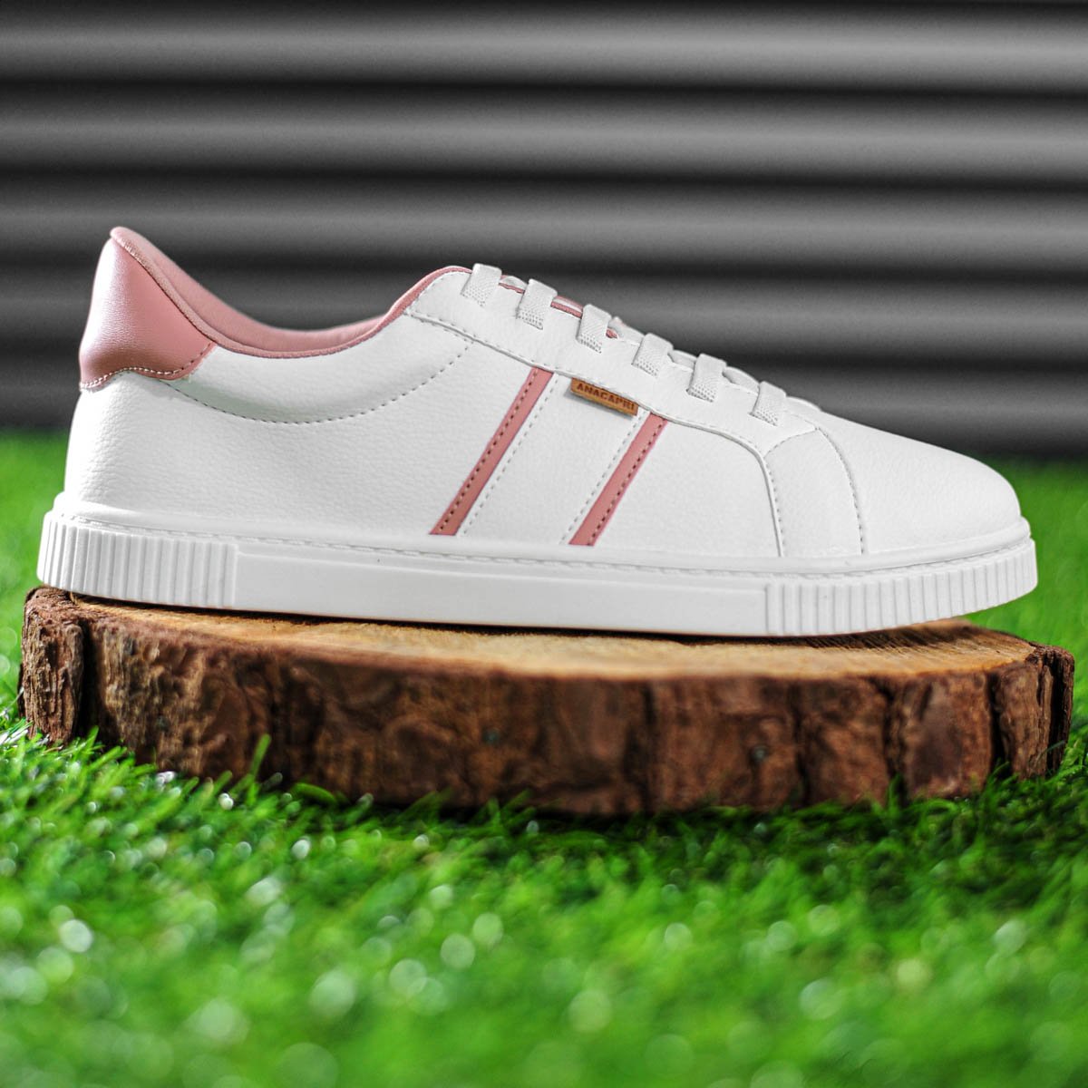 Tenis Anacapri York Eco Santorine Branco e Rosa - Feminino Branco 6