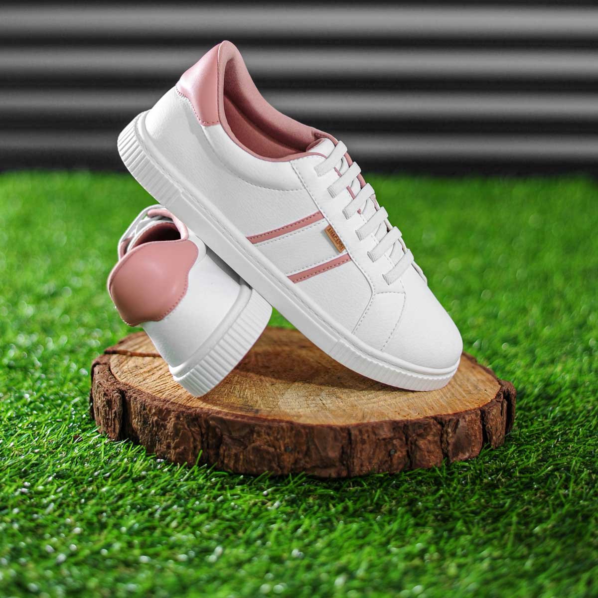 Tenis Anacapri York Eco Santorine Branco e Rosa - Feminino Branco 7