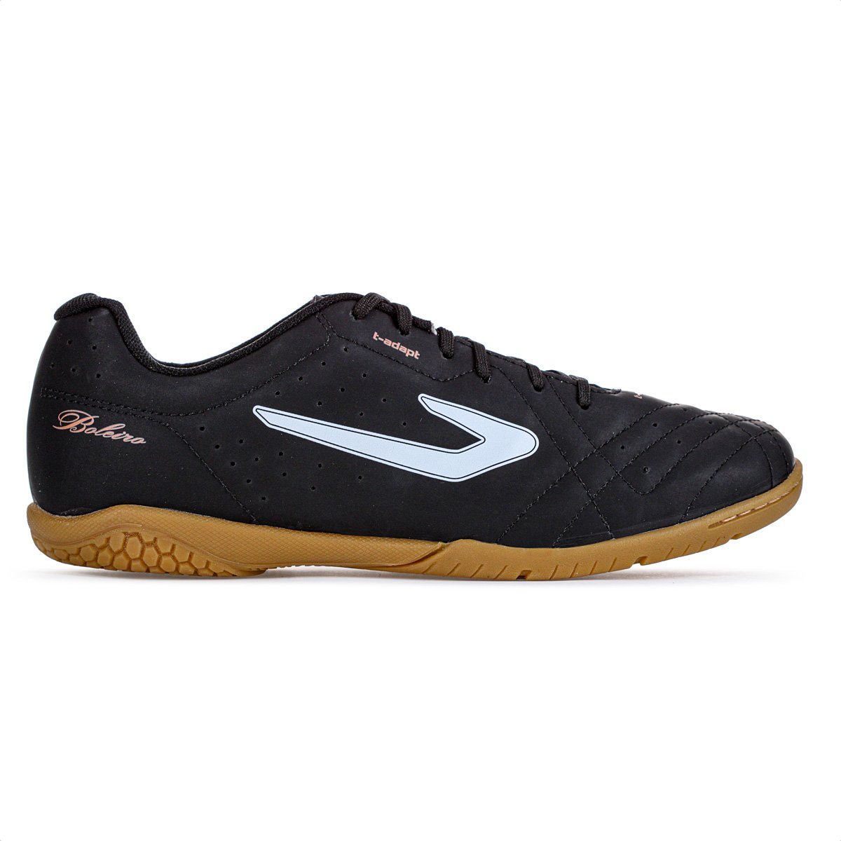 Chuteira Topper Futsal Boleiro V Preto Branco e Cobre - Masculino Preto 1