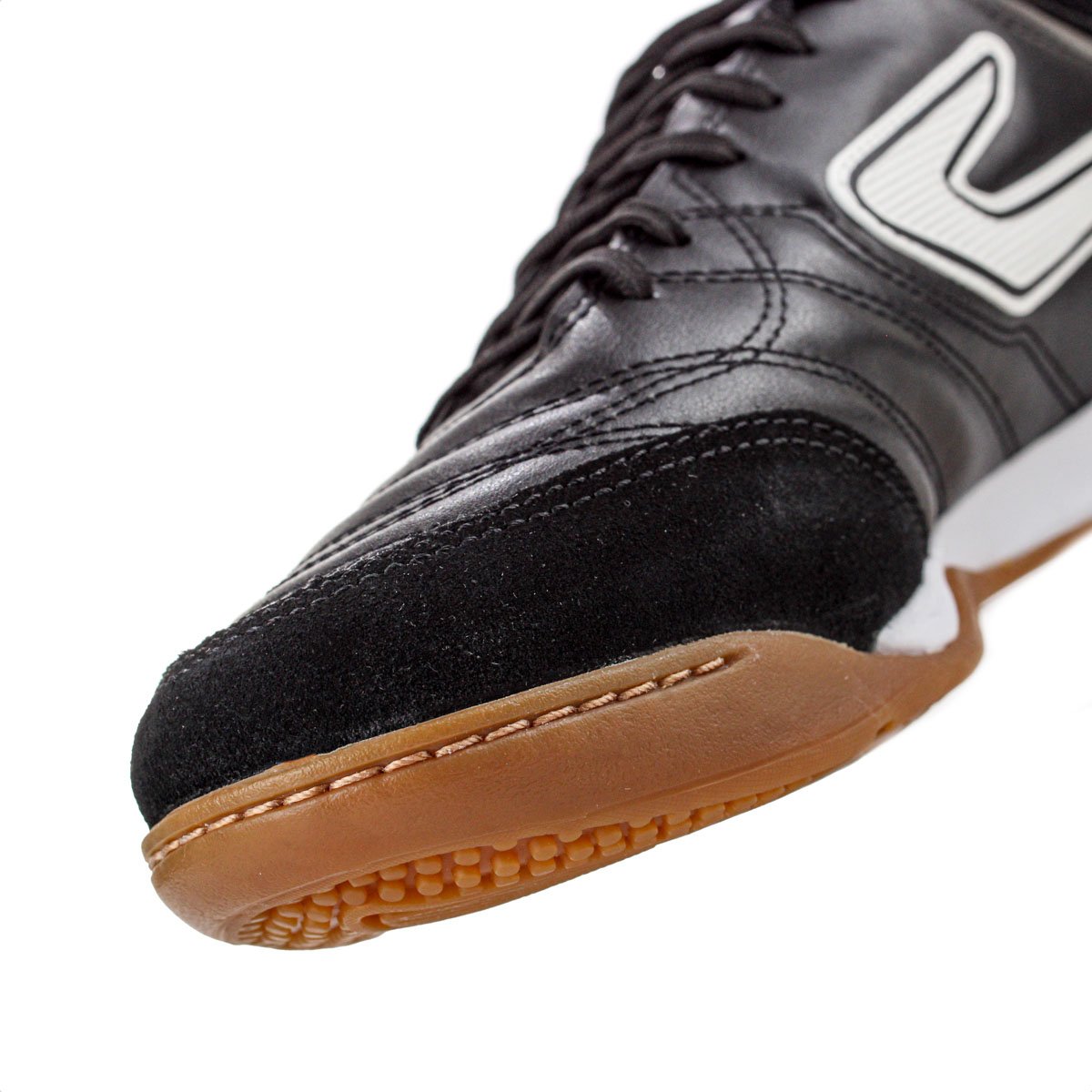 Chuteira Topper Futsal Maestro Club V Preto Branco e Vermelho - Masculino Preto 3
