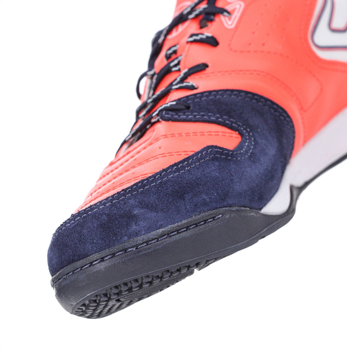 Chuteira Topper Futsal Dominator Club V Laranja Azul e Branco - Masculino Laranja 3