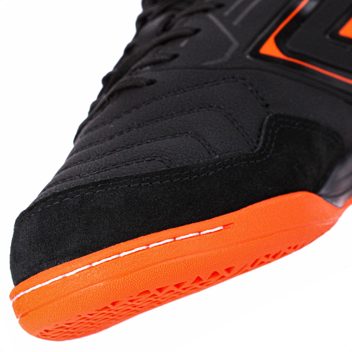 Chuteira Umbro Futsal Pro 5 Bump Club Preto Laranja e Azul - Masculina Preto 3