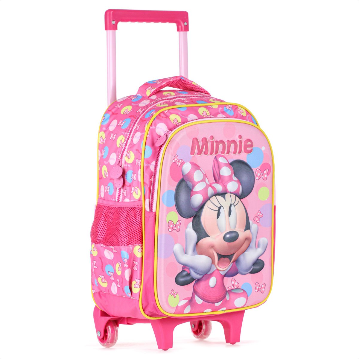 Mochila Com Rodas Escolar Xeryus 16 Minnie Relevo 13240 Rosa - Infantil Rosa 3