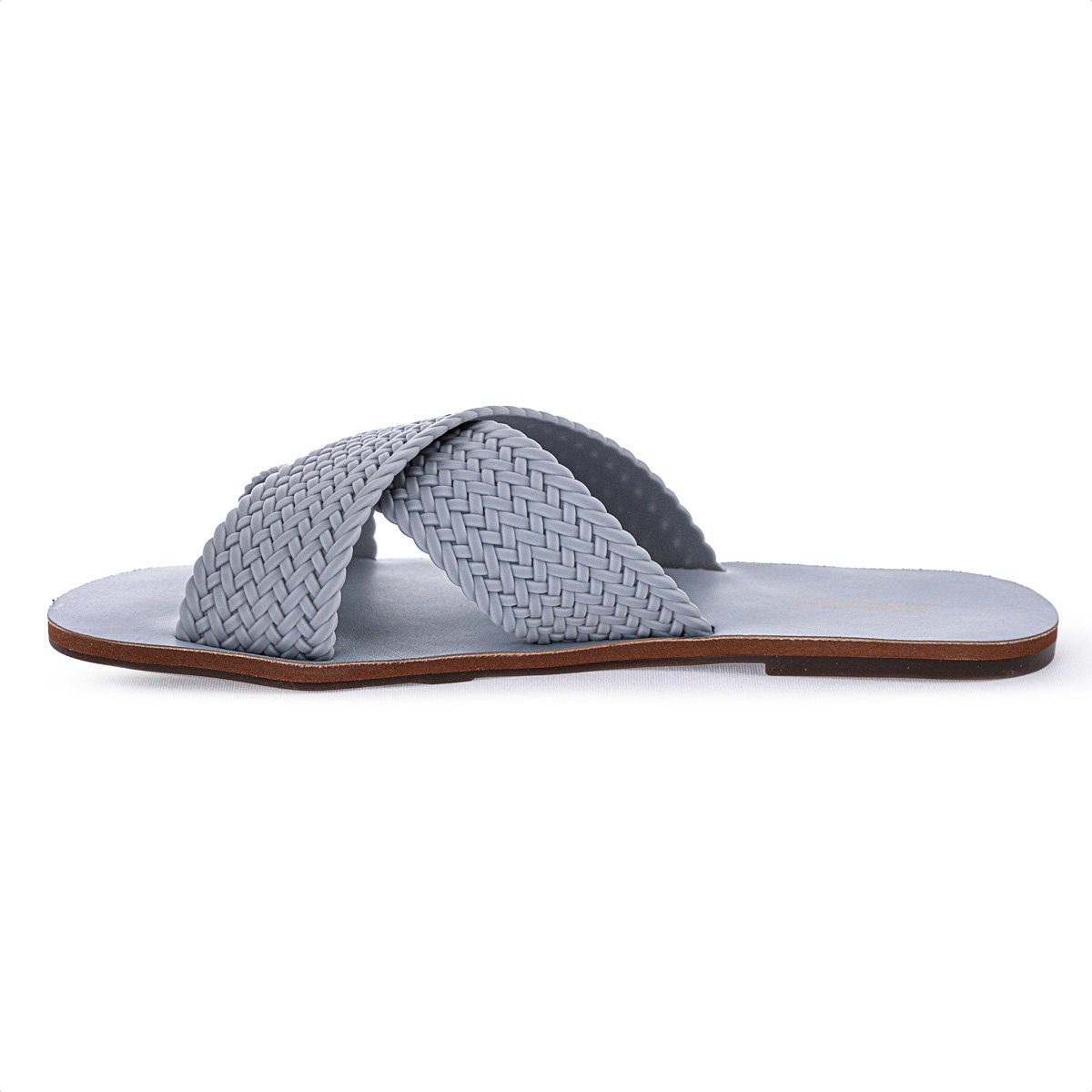 Rasteira Anacapri Tiras Cruzadas Trancada Monocolor Azul Claro - Feminino Azul 2