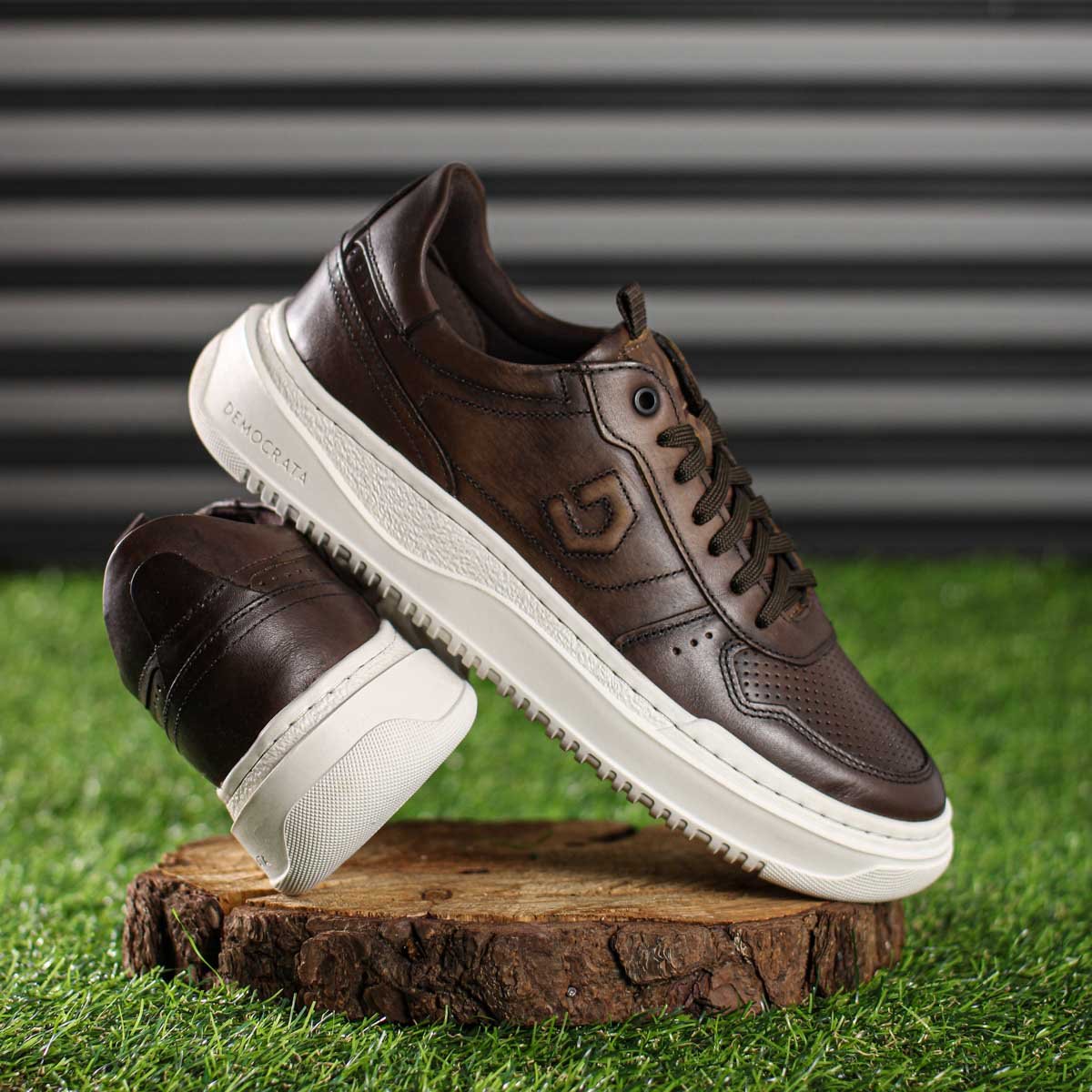 Tenis Democrata Block Marrom - Masculino Marrom 7