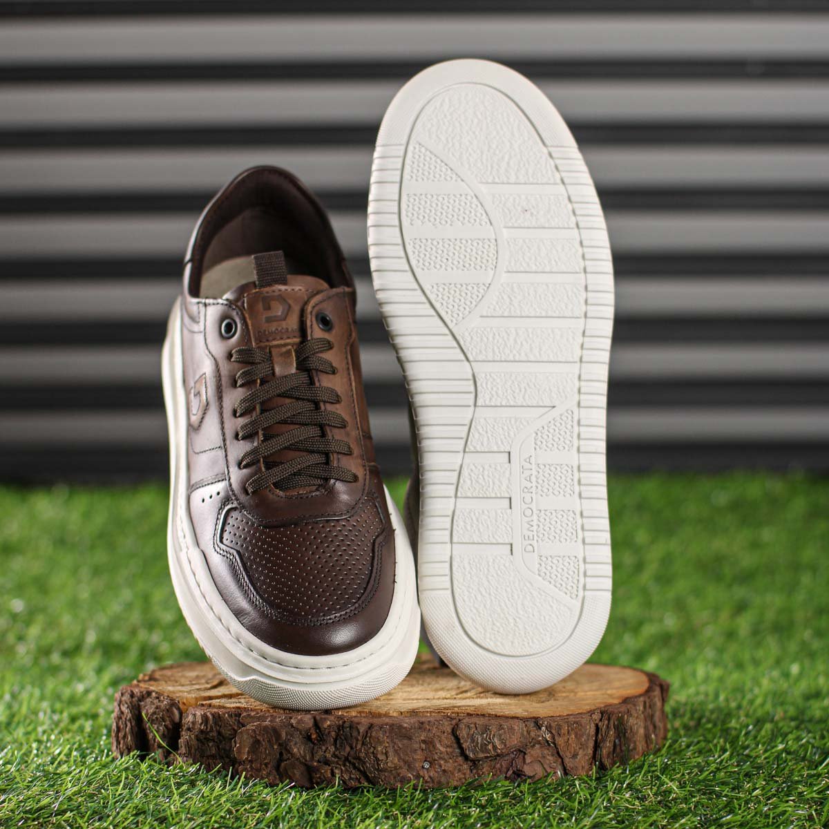 Tenis Democrata Block Marrom - Masculino Marrom 8