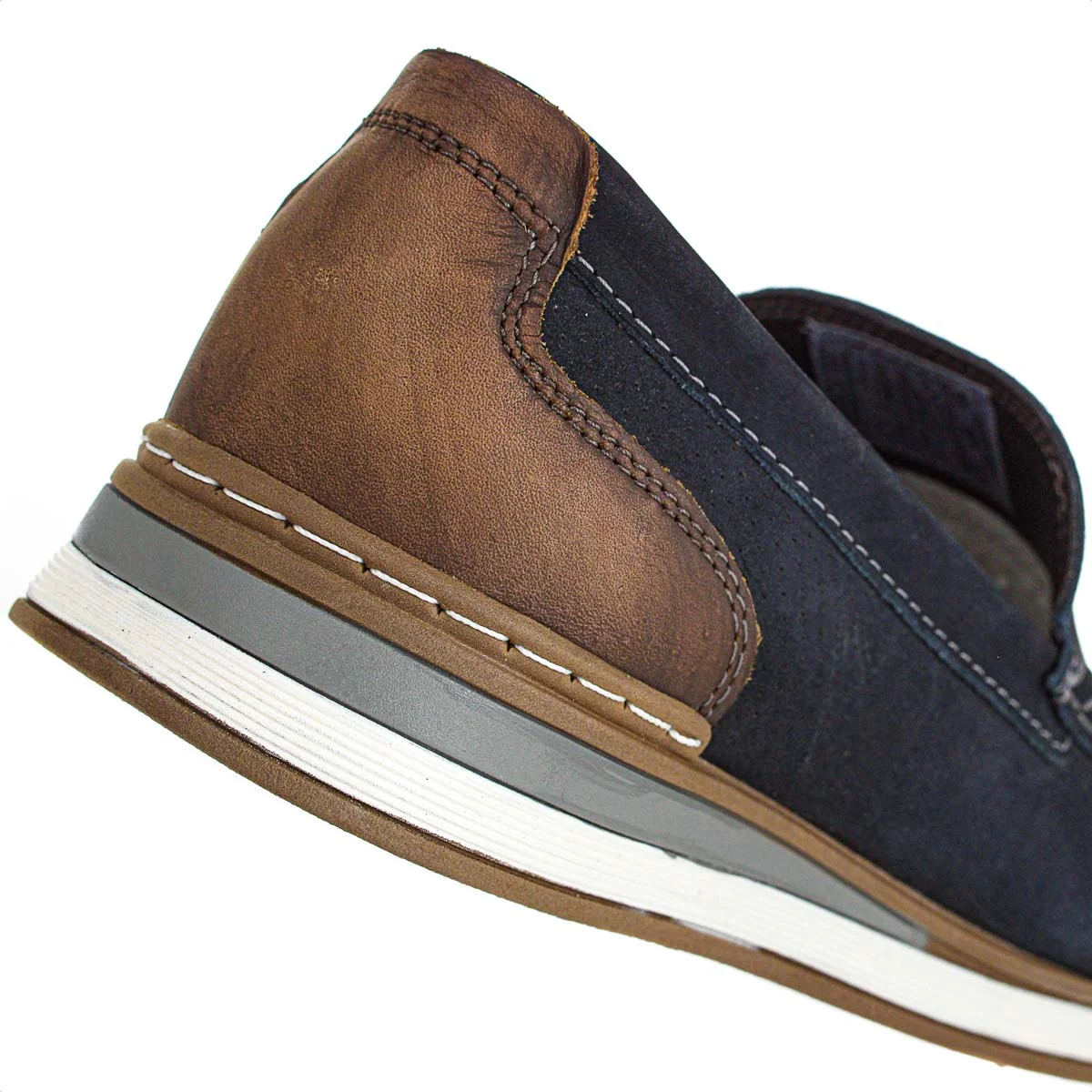 Mocassim Democrata Flow Nobuck Azul Marinho - Masculino Azul Escuro 4