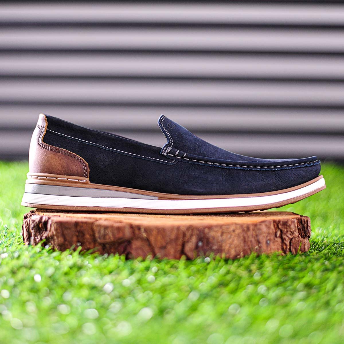 Mocassim Democrata Flow Nobuck Azul Marinho - Masculino Azul Escuro 8