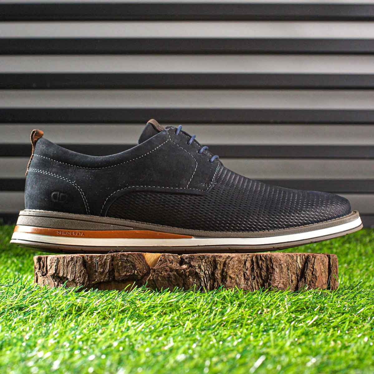 Sapato Democrata Metropolitan Type C/ Cadarco Azul Marinho - Masculino Azul 6