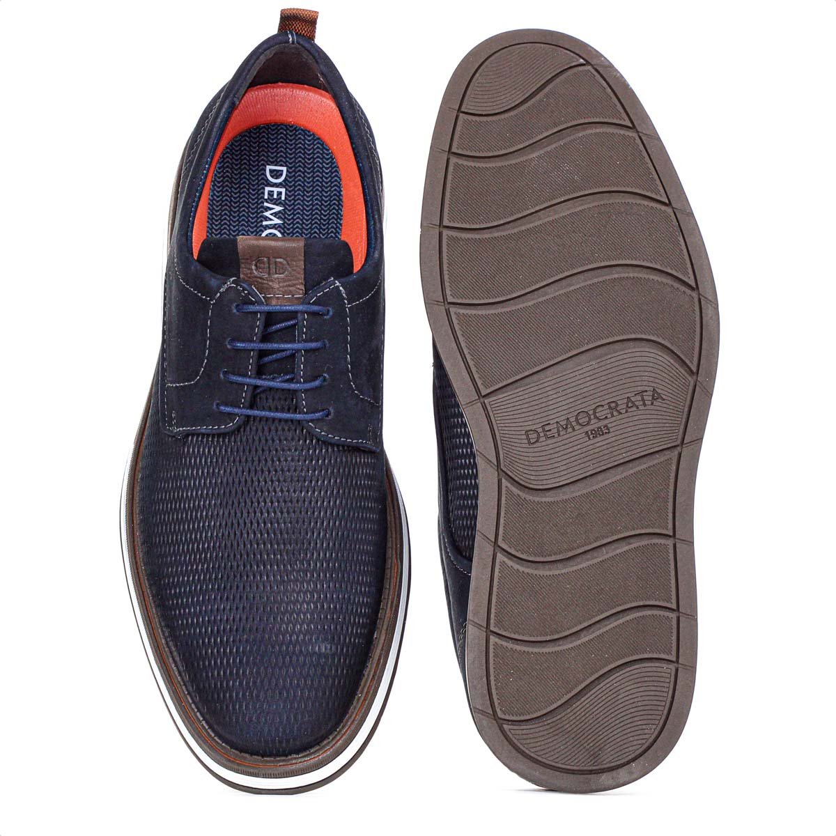 Sapato Democrata Metropolitan Type C/ Cadarco Azul Marinho - Masculino Azul Escuro 5