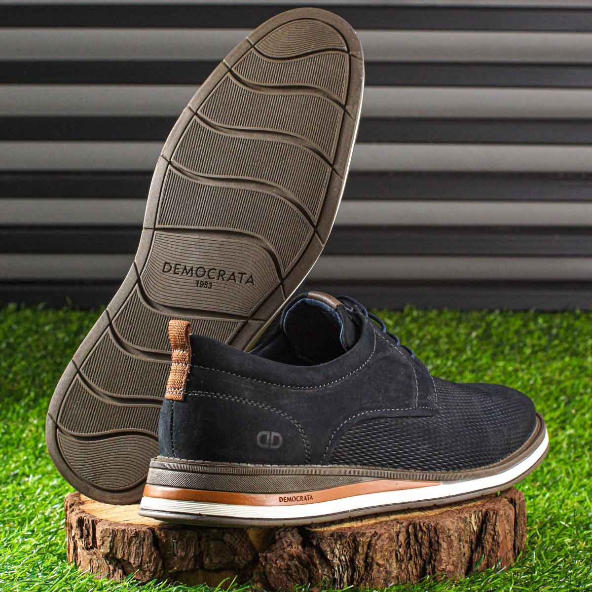 Sapato Democrata Metropolitan Type C/ Cadarco Azul Marinho - Masculino Azul Escuro 7