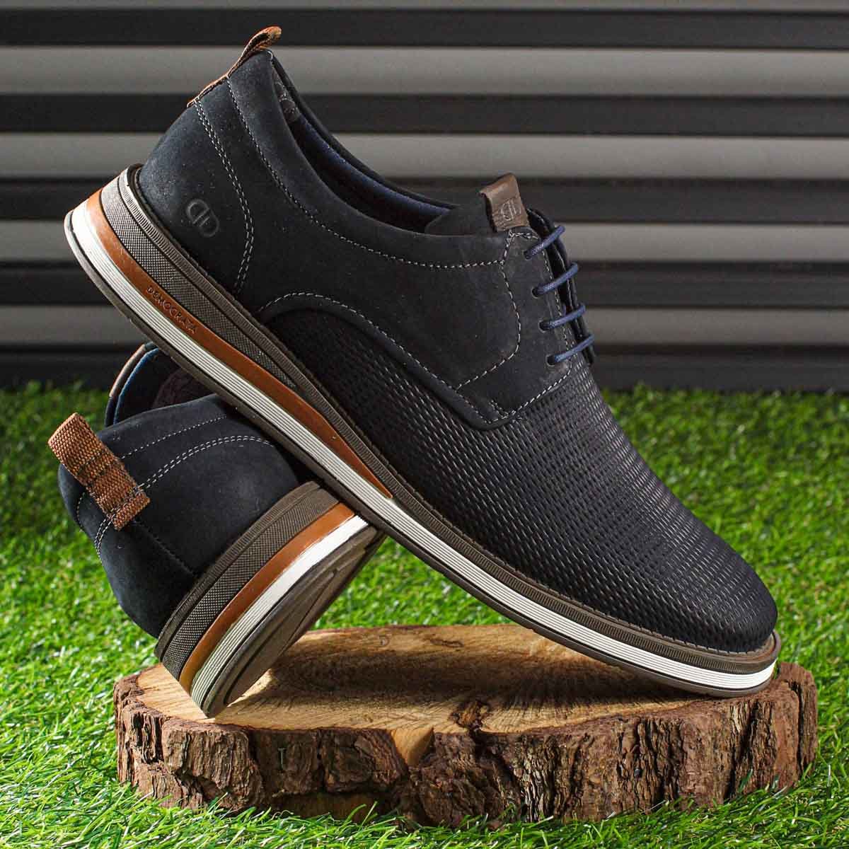 Sapato Democrata Metropolitan Type C/ Cadarco Azul Marinho - Masculino Azul Escuro 8