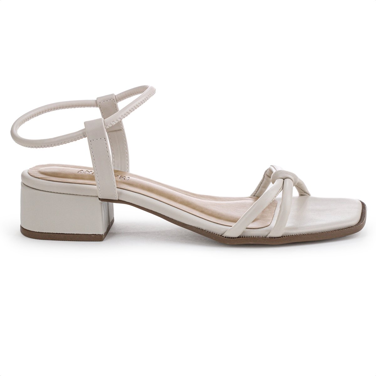 Sandalia Salto Baixo Anacapri Eco New Soft Branco - Feminino Branco 2