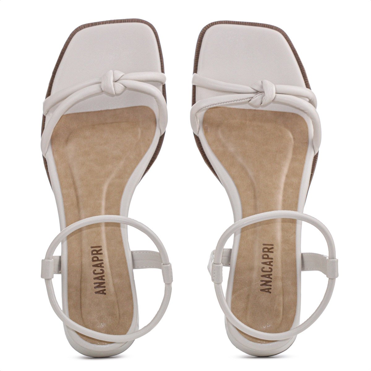 Sandalia Salto Baixo Anacapri Eco New Soft Branco - Feminino Branco 4