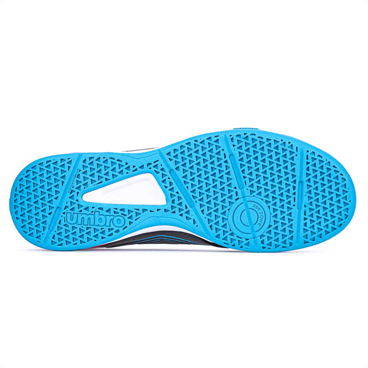 Chuteira Umbro Futsal X Confort Preto Azul e Branco - Masculino Preto 6