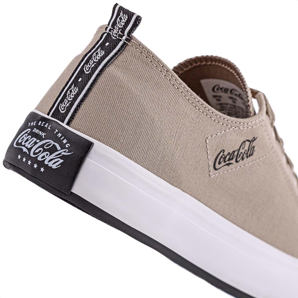 Tenis Coca Cola Atlanta Canvas Coke Areia - Feminino Bege 8