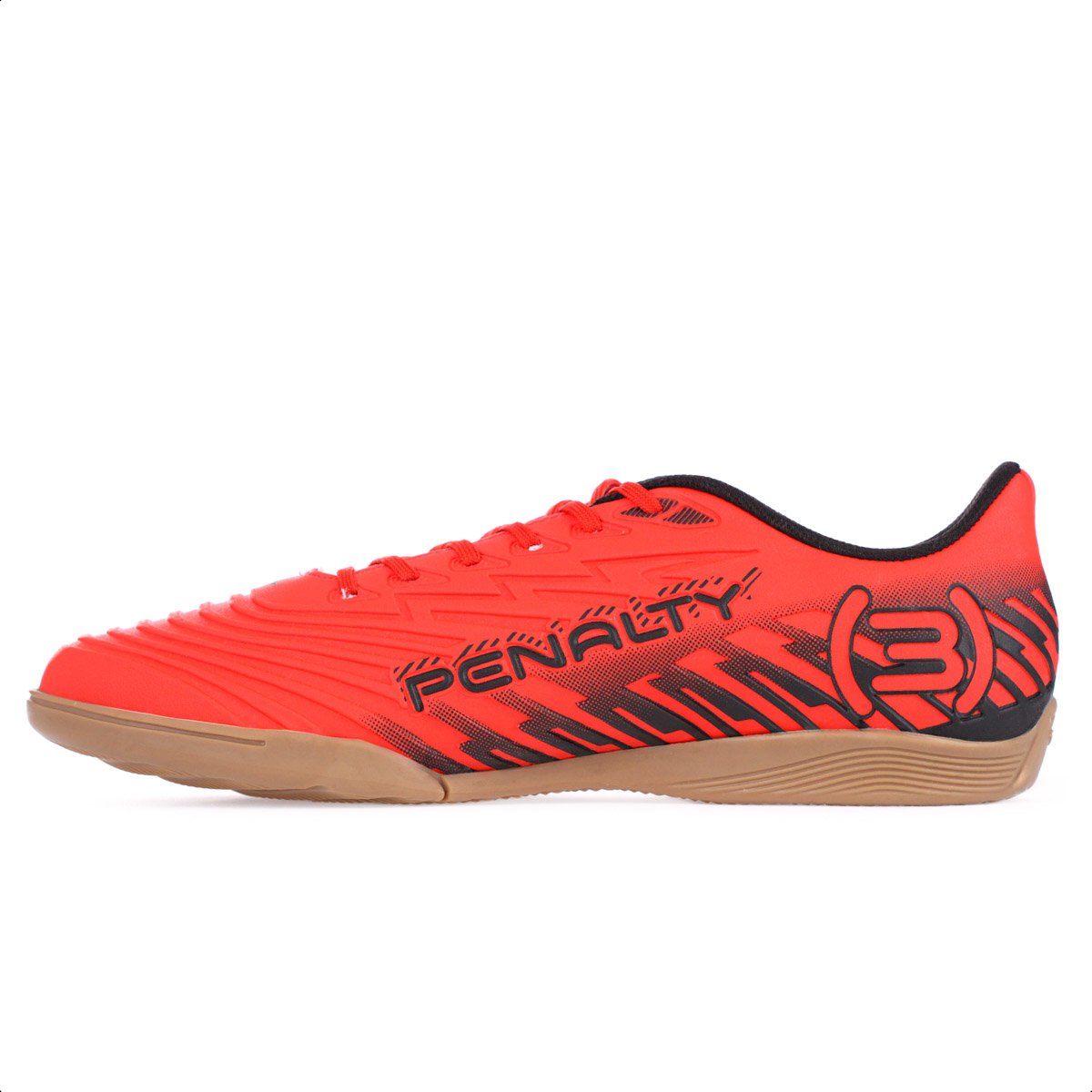 Chuteira Penalty Futsal Bravo Y-3 Vermelho e Preto - Masculino Vermelho 3