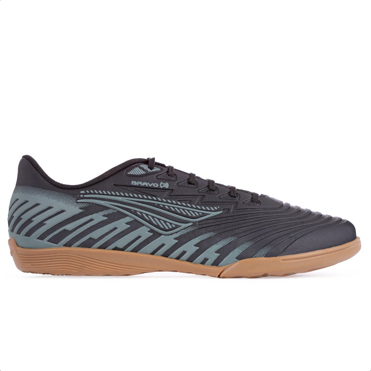 Chuteira Penalty Futsal Bravo Y 3.0 Preto e Chumbo - Masculino Preto 2