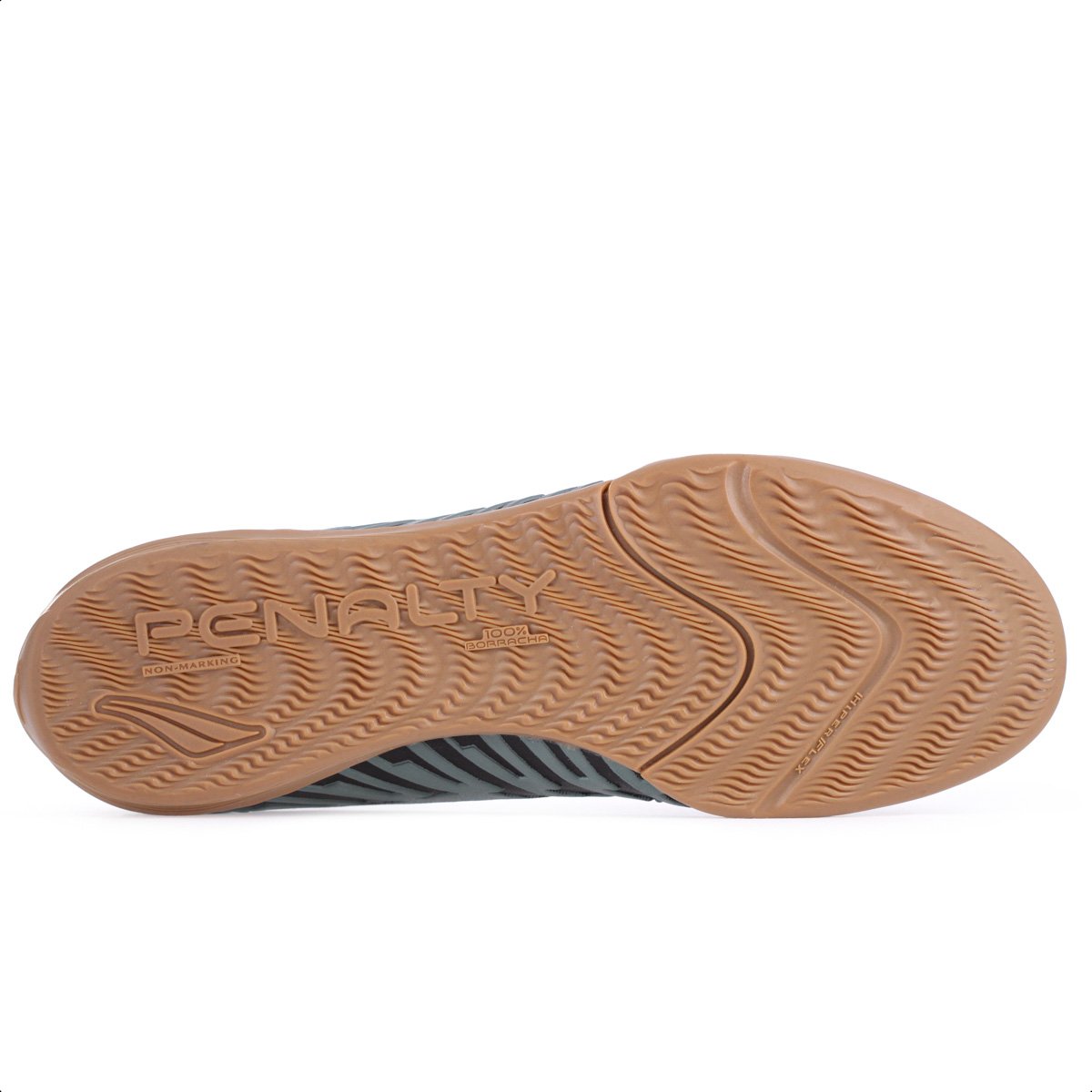 Chuteira Penalty Futsal Bravo Y 3.0 Preto e Chumbo - Masculino Preto 7