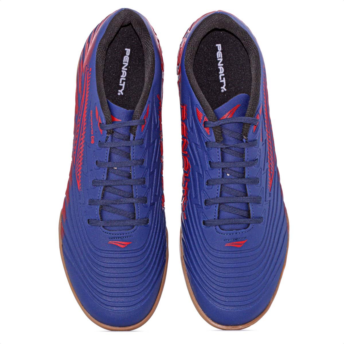 Chuteira Penalty Futsal Bravo Y-3 Marinho e Vermelho - Masculino Azul Escuro 6