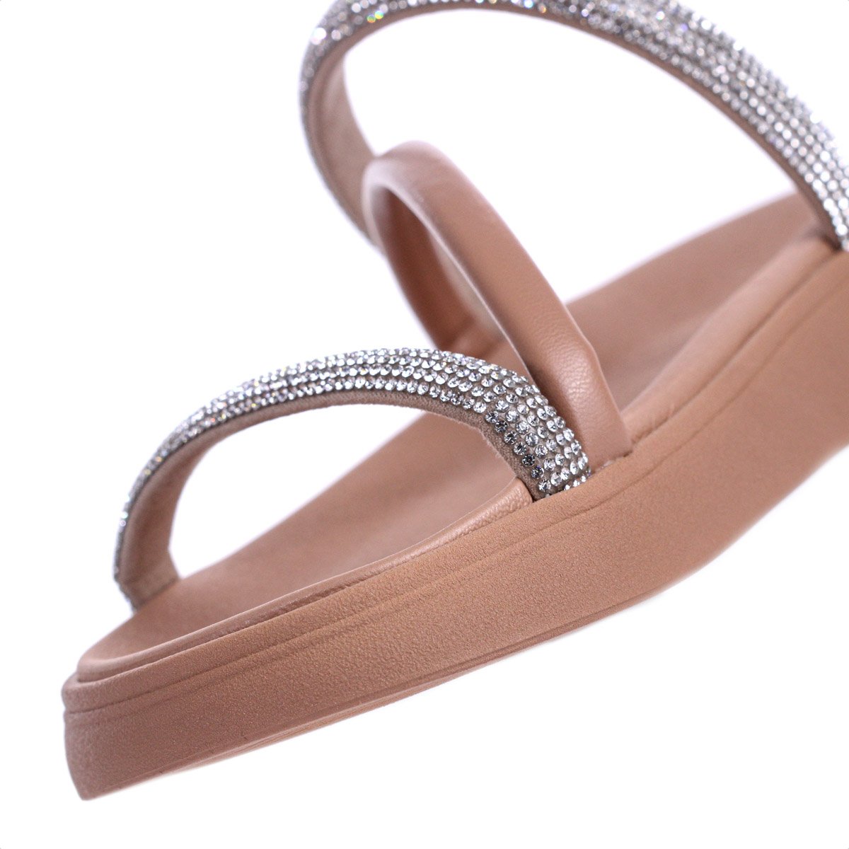 Sandalia Moleca Tira Tripla Rose e Prata - Feminino Rosa 7