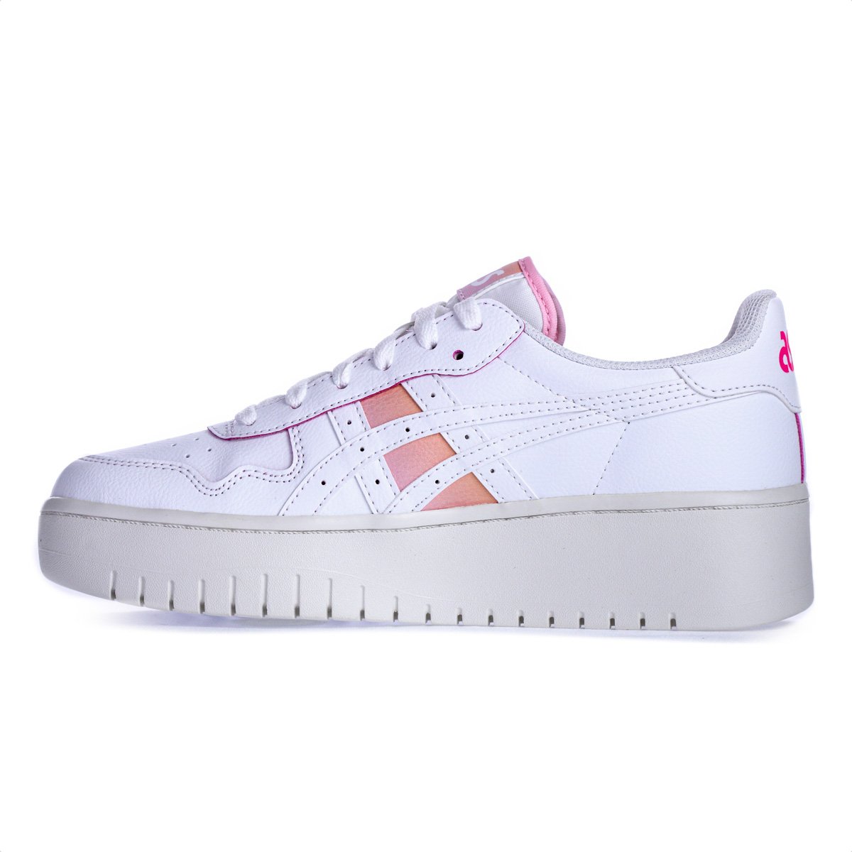 Tenis Asics Japan S PF Branco e Rosa - Feminino Branco 3