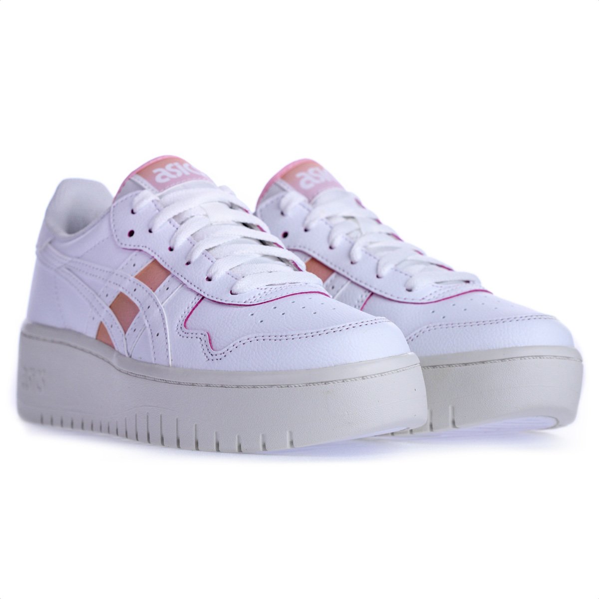 Tenis Asics Japan S PF Branco e Rosa - Feminino Branco 4