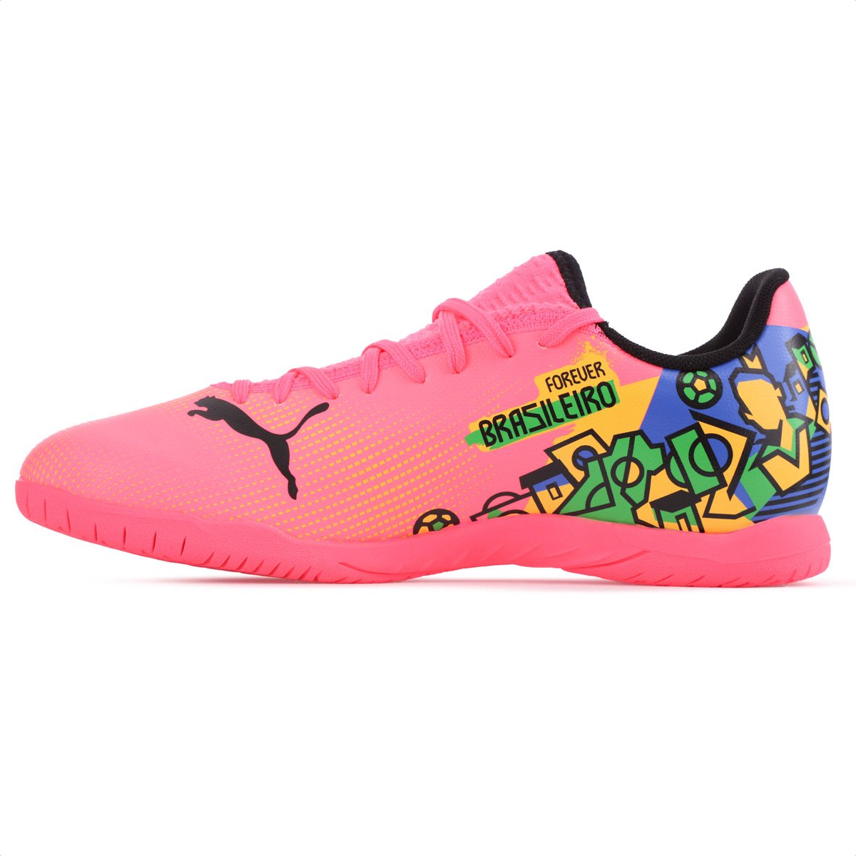 Chuteira Puma Futsal Future 7  Play NJR IT BDP Rosa - Masculino Rosa 2