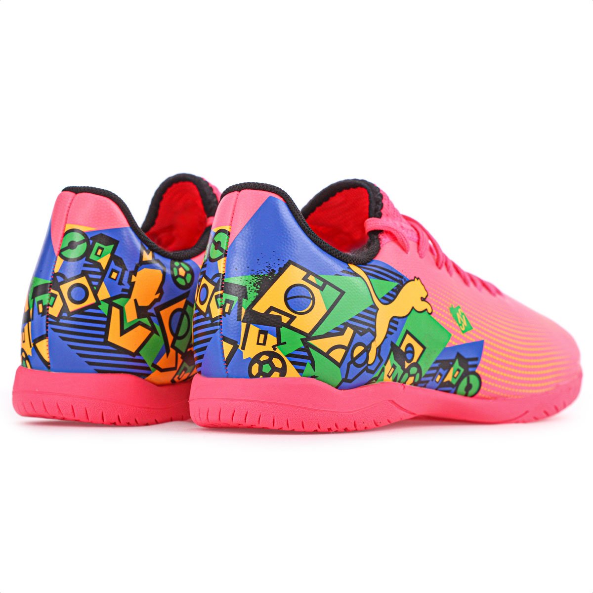 Chuteira Puma Futsal Future 7  Play NJR IT BDP Rosa - Masculino Rosa 4