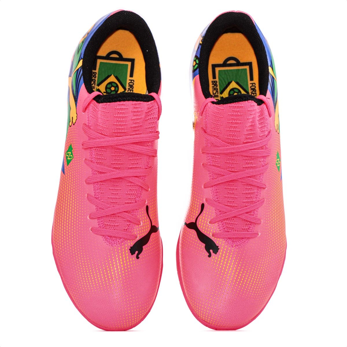 Chuteira Puma Futsal Future 7  Play NJR IT BDP Rosa - Masculino Rosa 5