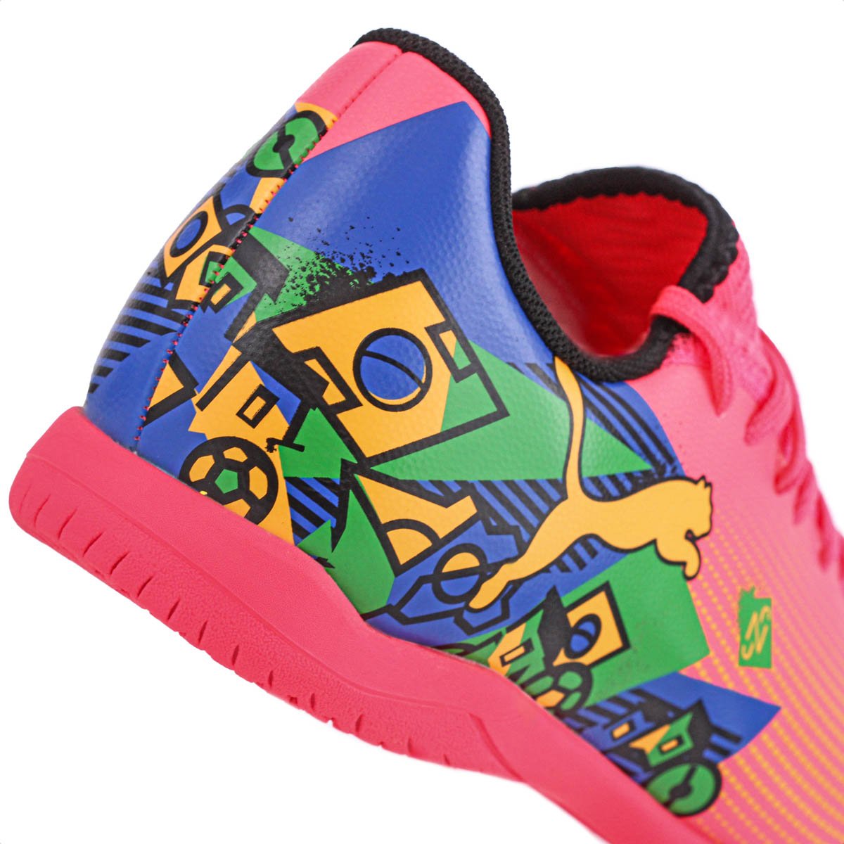 Chuteira Puma Futsal Future 7  Play NJR IT BDP Rosa - Masculino Rosa 8