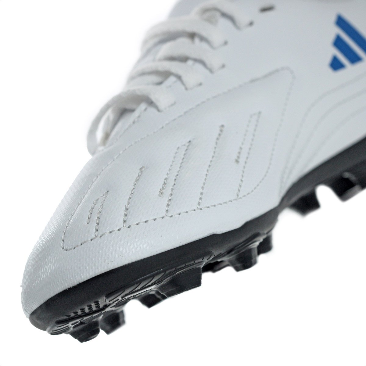 Chuteira Adidas Campo Deportivo II FxG J Branco e Azul - Infantil Branco 7