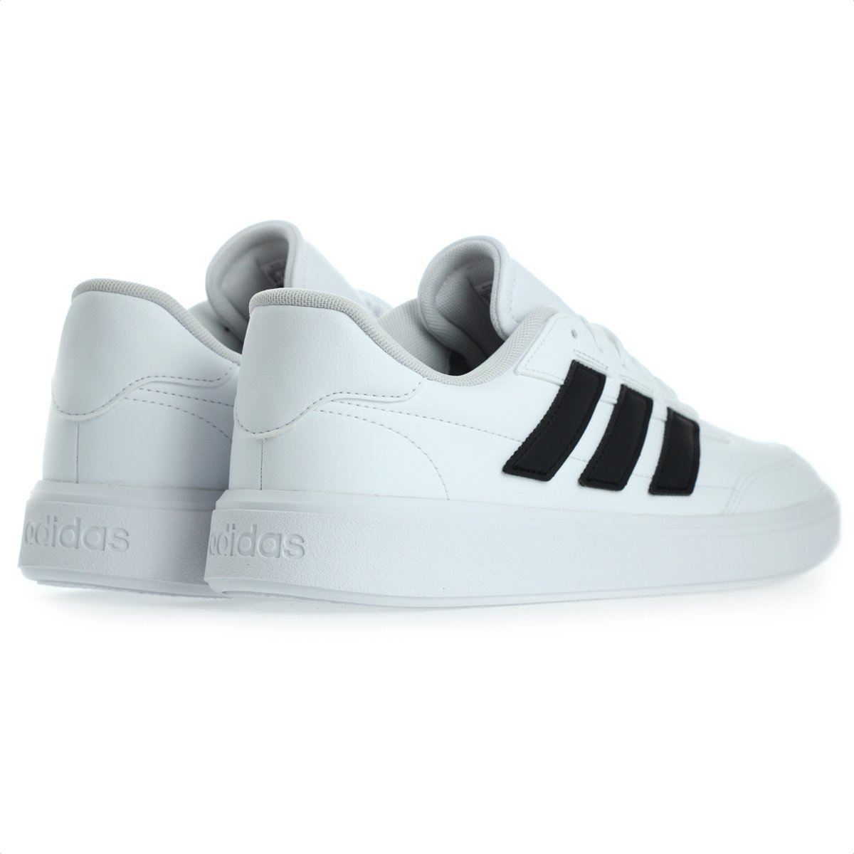 Tenis Adidas Courtblock Branco e Preto - Unissex Branco 5