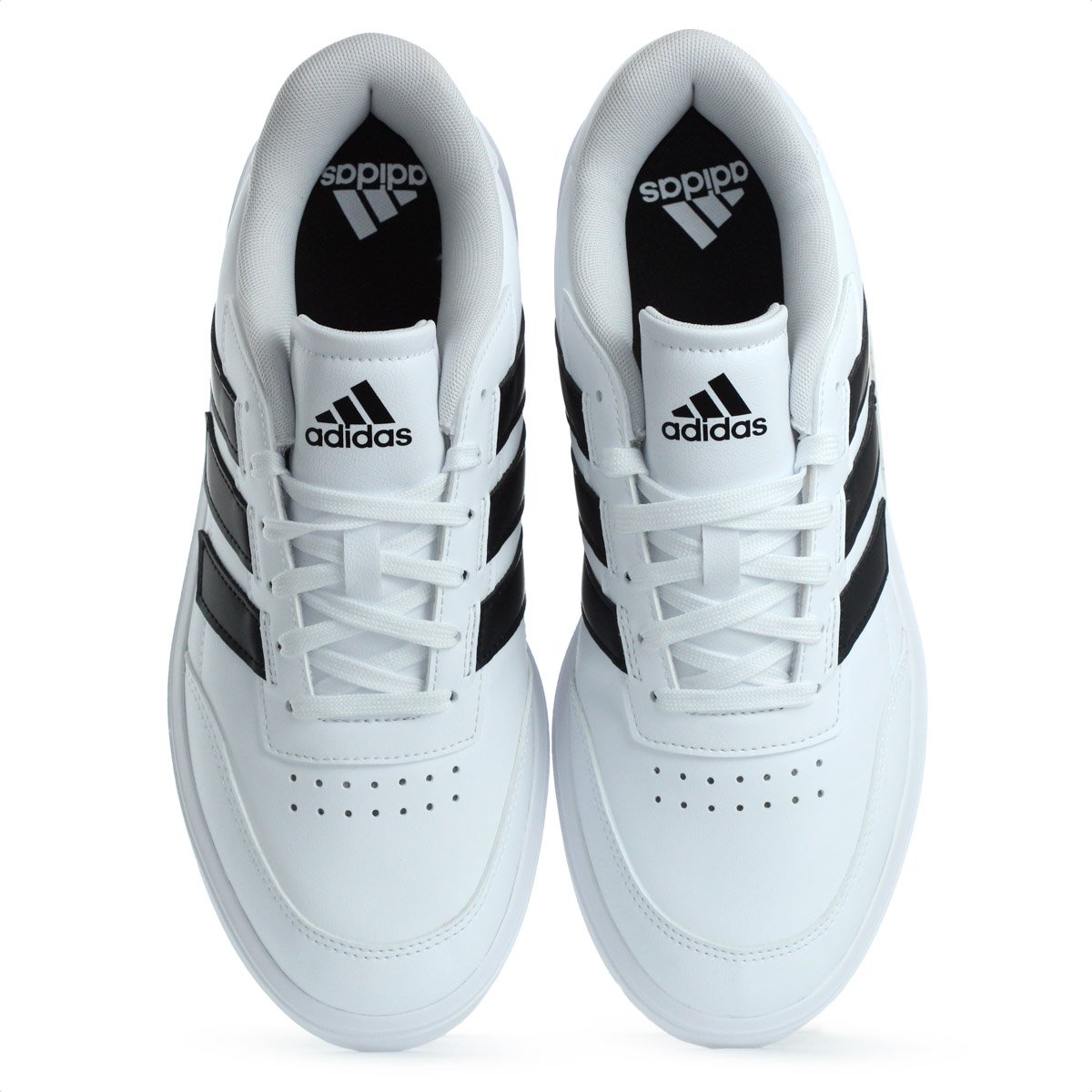 Tenis Adidas Courtblock Branco e Preto - Unissex Branco 6