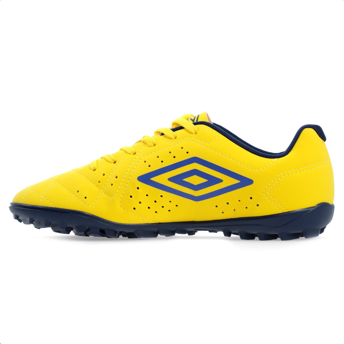 Chuteira Umbro Society Neo Striker Amarelo e Azul - Masculina Amarelo 3