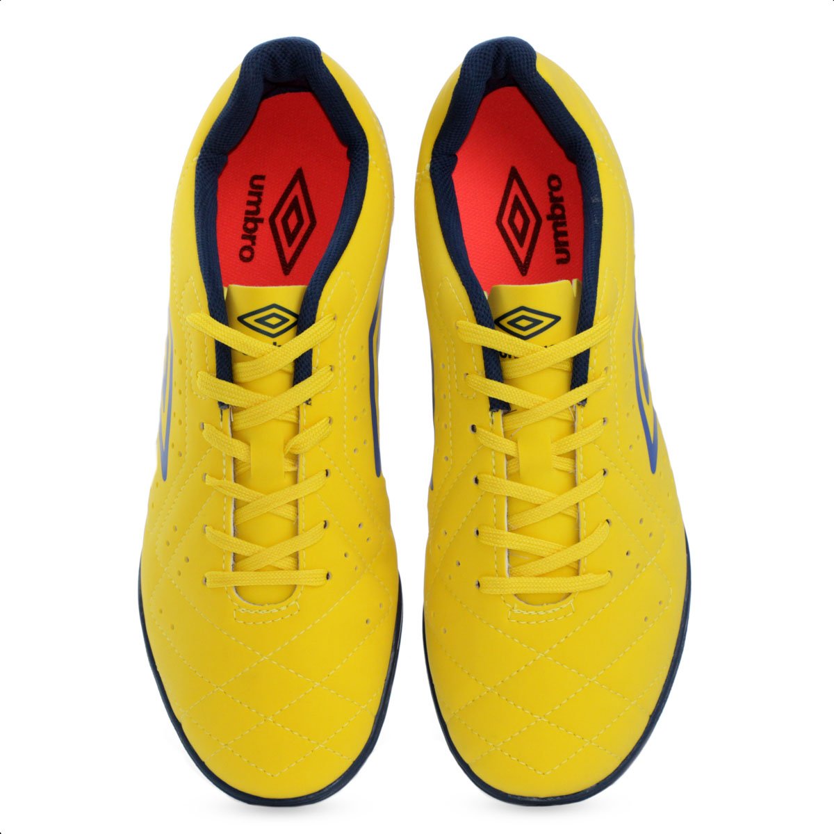 Chuteira Umbro Society Neo Striker Amarelo e Azul - Masculina Amarelo 6