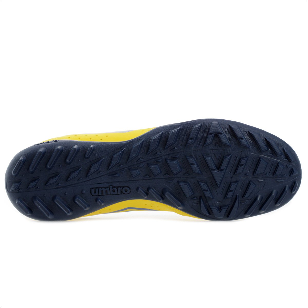 Chuteira Umbro Society Neo Striker Amarelo e Azul - Masculina Amarelo 7