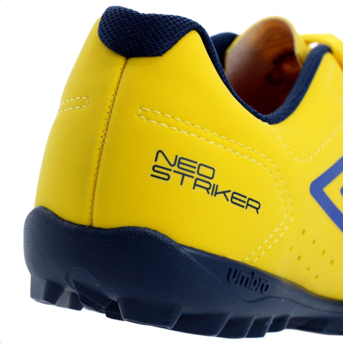 Chuteira Umbro Society Neo Striker Amarelo e Azul - Masculina Amarelo 9