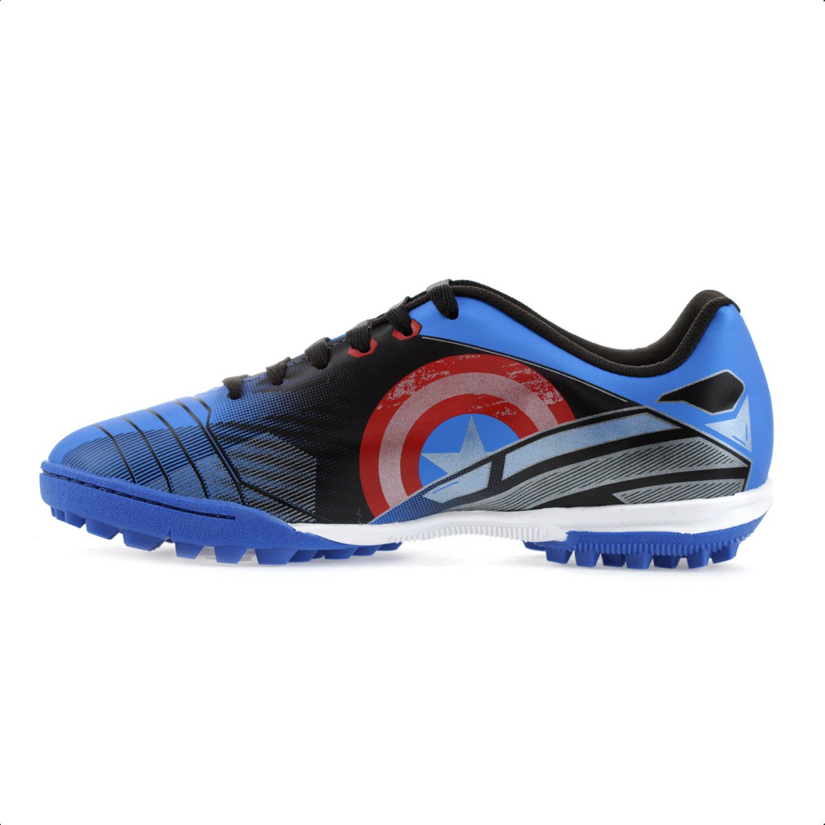 Chuteira Dray Society Marvel 4810 Capitao America Azul e Preto - Masculino Azul 2