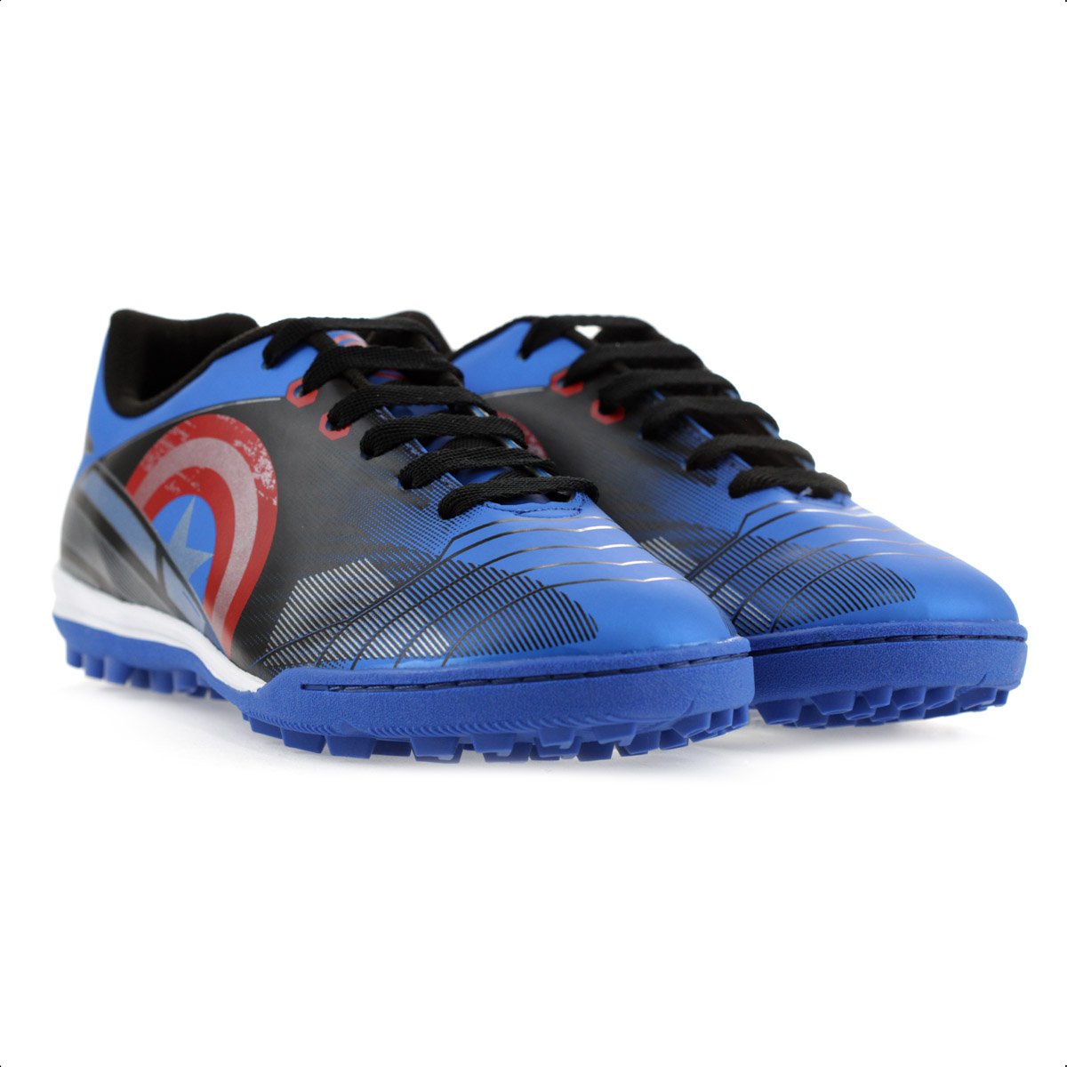 Chuteira Dray Society Marvel 4810 Capitao America Azul e Preto - Masculino Azul 3