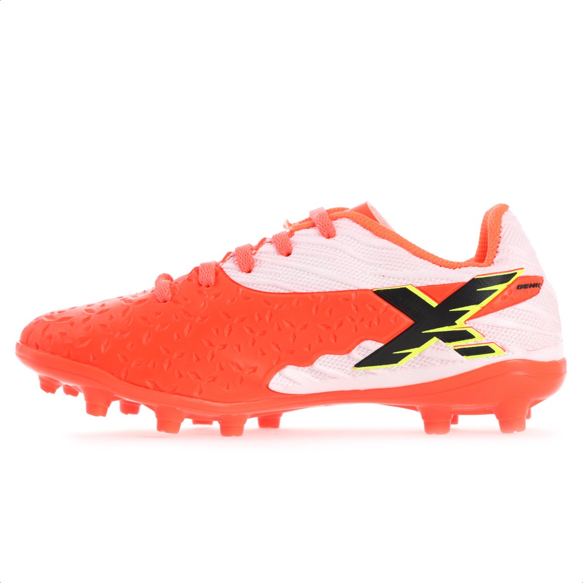 Chuteira OXN Campo Genio 4 PRO Laranja e Branco - Infantil Laranja 2