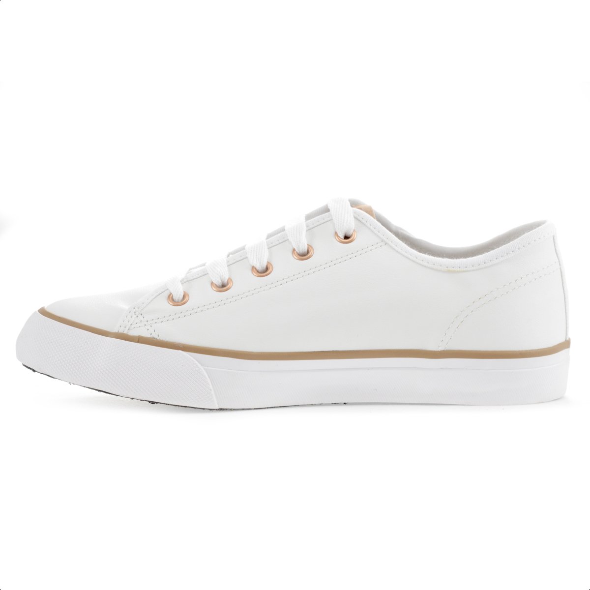 Tenis Coca Cola Stream Leather Branco e Cobre - Feminino Branco 2
