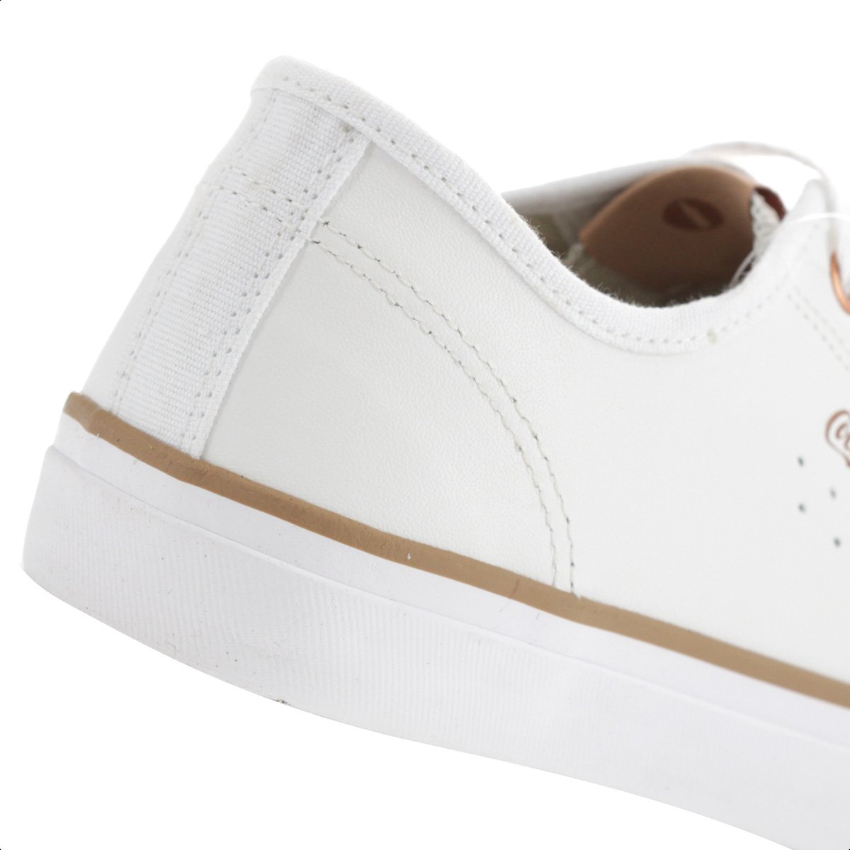 Tenis Coca Cola Stream Leather Branco e Cobre - Feminino Branco 8